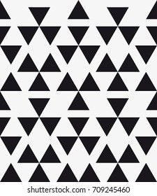 Vector seamless pattern. Modern stylish texture. Repeating geometric tiles with triangles.
