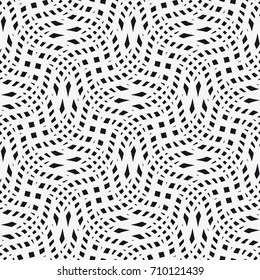 Vector seamless pattern. Modern stylish texture. Repetition of geometric tiles with a grid of quadrangles of various shapes.
