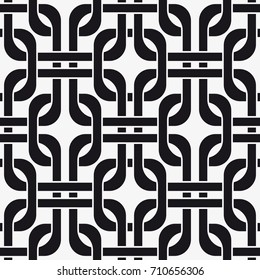 Vector seamless pattern. Modern stylish texture. Repeating geometric tiles with a grid of squares.