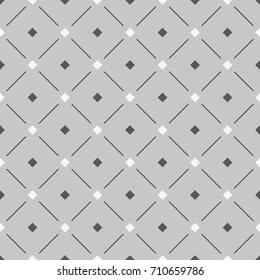 Vector seamless pattern. Modern stylish texture. Repeating geometric tiles with a grid of squares.