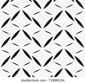 Vector seamless pattern. Modern stylish texture. Repeating geometric tiles with abstract grid of ovals.