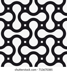 Vector seamless pattern. Modern stylish texture. Repeating geometric tiles from smooth elements.