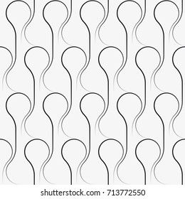 Vector seamless pattern. Modern stylish texture. Repeating geometric tiles from smooth elements.