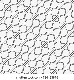 Vector seamless pattern. Modern stylish texture. Repeating geometric tiles from smooth elements.