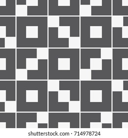 Vector seamless pattern. Modern stylish texture. Repeating geometric tiles with a grid of squares.