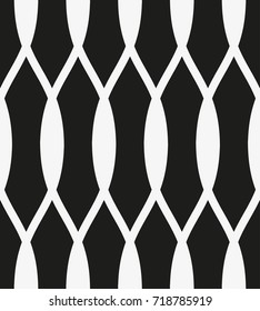Vector seamless pattern. Modern stylish texture. Repeating geometric tiles with a grid of double rhombuses.