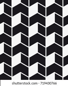 Vector seamless pattern. Modern stylish texture. Repetition of geometric tiles with a grid of rectangles of different shapes.