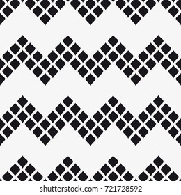 Vector seamless pattern. Modern stylish texture. Repeating geometric tiles with abstract grid of ovals.