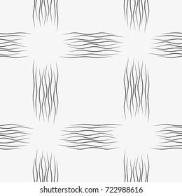 Vector seamless pattern. Modern stylish texture with wavy stripes. Geometric abstract background.