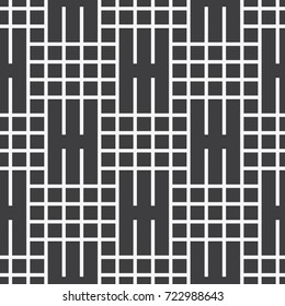Vector seamless pattern. Modern stylish texture. Repeating geometric tiles with a grid of squares.