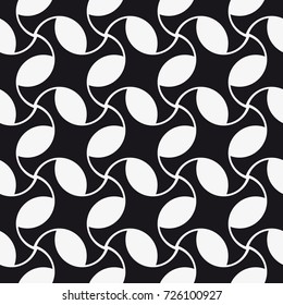 Vector seamless pattern. Modern stylish texture. Repeating geometric tiles from smooth elements.