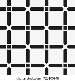 Vector seamless pattern. Modern stylish texture. Repeating geometric tiles with a grid of squares.