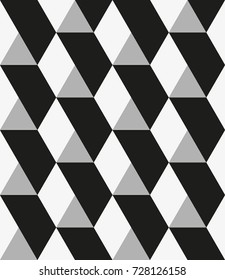 Vector seamless pattern. Modern stylish texture. Repeating geometric tiles with hexagonal grid.