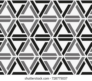Vector seamless pattern. Modern stylish texture. Repeating geometric tiles with a grid of rhombuses.