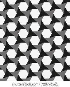 Vector seamless pattern. Modern stylish texture. Repeating geometric tiles with hexagonal grid.