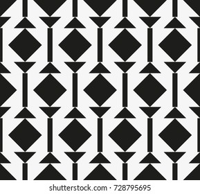 Vector seamless pattern. Modern stylish texture. Repeating geometric tiles with a grid of squares.