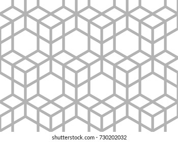 Vector seamless pattern. Modern stylish texture. Geometric pattern with hexagonal tiles.