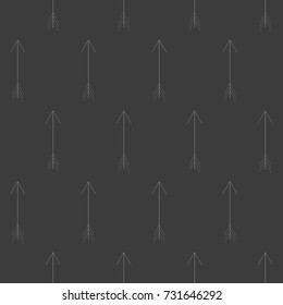 Vector seamless pattern. Modern stylish texture. Repeating abstract background with arrows.