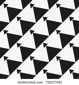Vector seamless pattern. Modern stylish texture. Repeating geometric tiles with triangles.