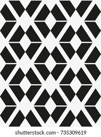 Vector seamless pattern. Modern stylish texture. Repetition of geometric tiles.