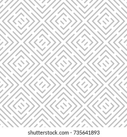 Vector seamless pattern. Modern stylish texture. Geometric ornament with bold squares or rhombuses. Light multipurpose print.