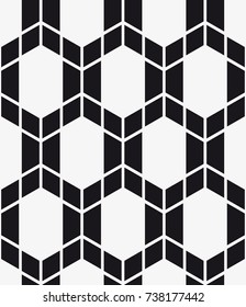 Vector seamless pattern. Modern stylish texture. Repeating geometric tiles with a grid of rhombuses.