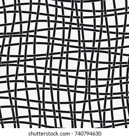 Vector seamless pattern. Modern stylish texture with wavy stripes. Geometric abstract background.