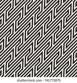 Vector seamless pattern. Modern stylish zigzag texture. Repeating geometric tiles with bold broken elements.