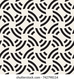 Vector seamless pattern. Modern stylish texture. Repeating geometric tiles with bols elements.
