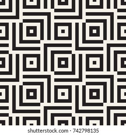 Vector seamless pattern. Modern stylish texture. Repeating geometric tiles with bold squares.