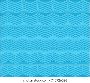 Vector seamless pattern. Modern stylish texture. Repeating geometric tiles with triangle. Contemporary graphic design. Trendy hipster blue print.