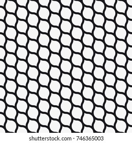 Vector seamless pattern. Modern stylish texture. Repeating geometric tiles with abstract grid of ovals.