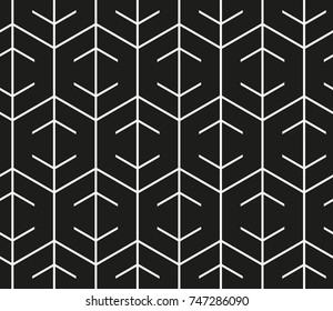Vector seamless pattern. Modern stylish texture. Repeating geometric tiles with hexagonal grid.