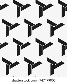 Vector seamless pattern. Modern stylish texture. Repeating geometric tiles with triangles.
