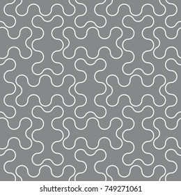 Vector seamless pattern. Modern stylish texture. Repeating geometric tiles from smooth elements.