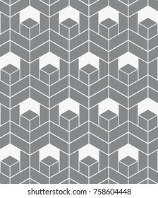 Vector seamless pattern. Modern stylish texture. Repeating geometric hexagons.