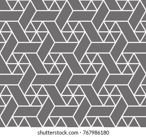 Vector seamless pattern. Modern stylish texture. Repetition of geometric tiles.