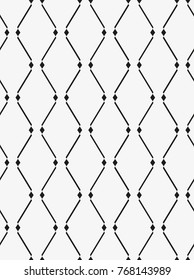 Vector seamless pattern. Modern stylish texture. Repeating geometric tiles with a grid of rhombuses.