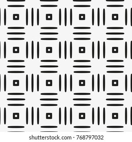 Vector seamless pattern. Modern stylish texture. Repeating geometric tiles with a grid of squares.