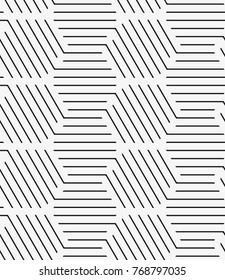 Vector seamless pattern. Modern stylish texture. Repeating geometric tiles with hexagonal grid.