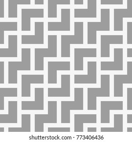 Vector seamless pattern. Modern stylish texture. Repeating geometric tiles with a grid of the corners.
