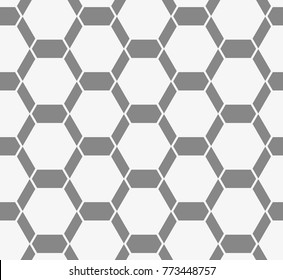 Vector seamless pattern. Modern stylish texture. Repeating geometric tiles with hexagonal grid.
