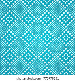 Vector seamless pattern. Modern stylish texture. Repeating geometric tiles with dotted rhombus