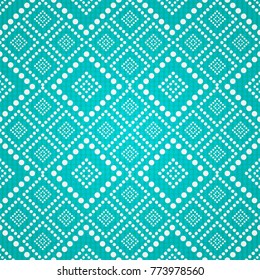 Vector seamless pattern. Modern stylish texture. Repeating geometric tiles with dotted rhombus