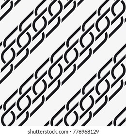Vector seamless pattern. Modern stylish texture with wavy stripes. Geometric abstract background.