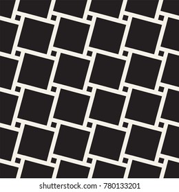 Vector seamless pattern. Modern stylish texture. Repeating geometric background. Striped lattice grid. Linear graphic design.
