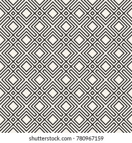Vector seamless pattern. Modern stylish texture. Repeating geometric background. Striped lattice grid. Linear graphic design.