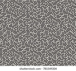 Vector seamless pattern. Modern stylish texture. Repeating geometric tiles from striped triangle elements
