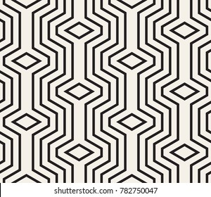 Vector seamless pattern. Modern stylish texture. Repeating geometric tiles from striped triangle elements
