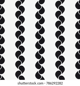 Vector seamless pattern. Modern stylish texture. Repetition of geometric tiles with an abstract mesh of drops.